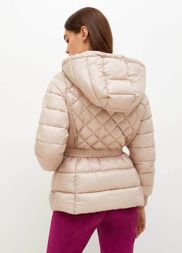 Abrigos Liu Jo Encapuchado, Eco-Friendly Gilet Mujer Rosas Claro | ABI-403827