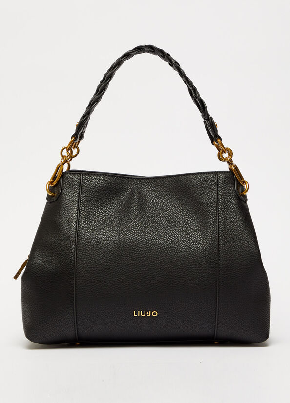 Bolsa De Hombro Liu Jo Eco-Friendly Mujer Negras | PKE-170236