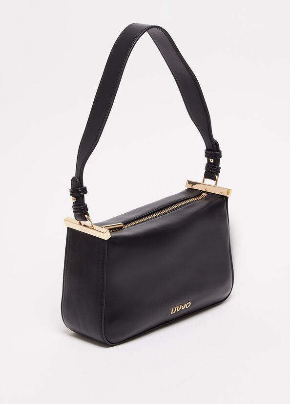 Bolsa De Hombro Liu Jo Eco-Friendly Shoulder Mujer Negras | EFU-290518