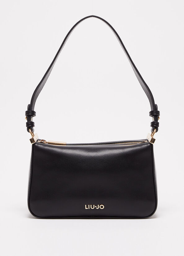 Bolsa De Hombro Liu Jo Eco-Friendly Shoulder Mujer Negras | EFU-290518