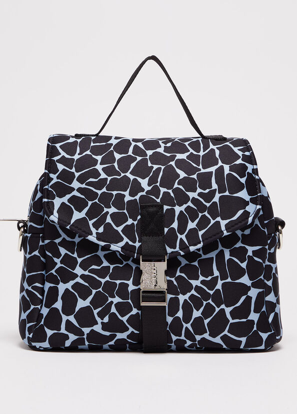 Bolsas De Mano Liu Jo Animal Print Trunk Mujer Azules | PCJ-147532