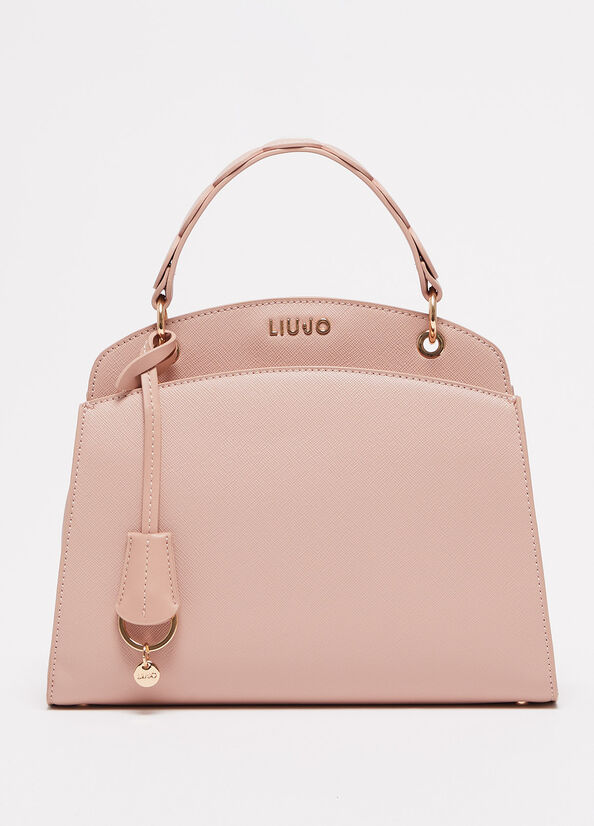 Bolsas De Mano Liu Jo Eco-Friendly Mujer Rosas | TYN-107658