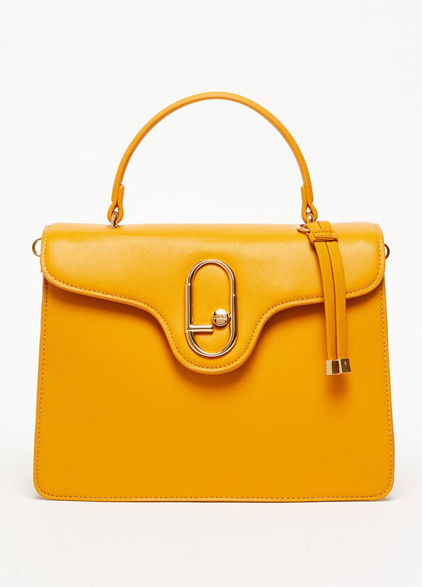 Bolsas De Mano Liu Jo Eco-Friendly With Charm Mujer Amarillo | DVU-783509