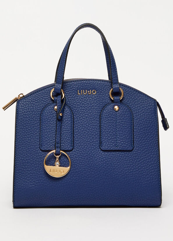 Bolsas De Mano Liu Jo Eco-Friendly With Charm Mujer Azules | RQX-035189