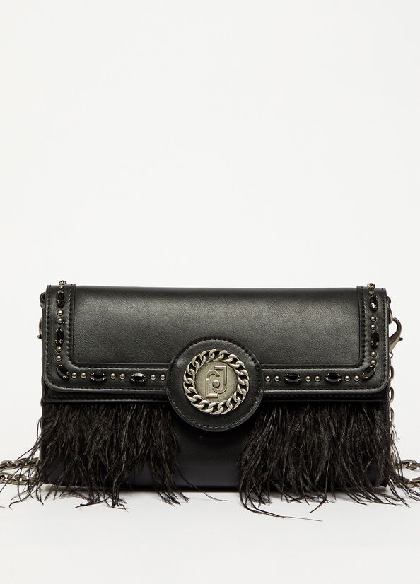 Bolso Clutch Liu Jo Eco-Friendly Mujer Negras | YAO-675394