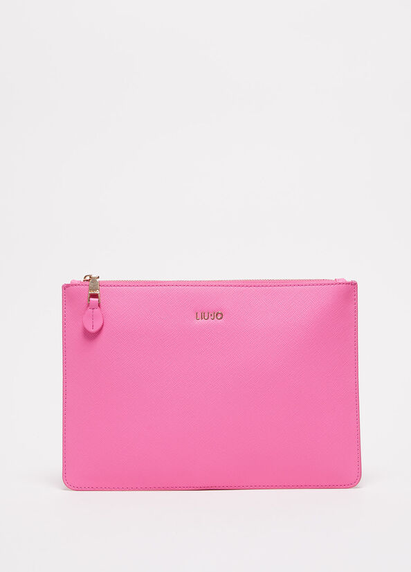 Bolso Clutch Liu Jo Eco-Friendly Mujer Rosas | YSV-473951