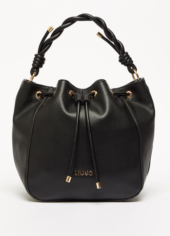 Bolso Saco Liu Jo Eco-Friendly Mujer Negras | EJA-735492