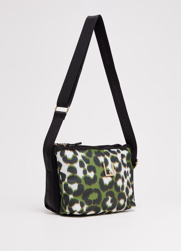 Bolsos Cruzados Liu Jo Animal-Print Mujer Verde | CRD-250968