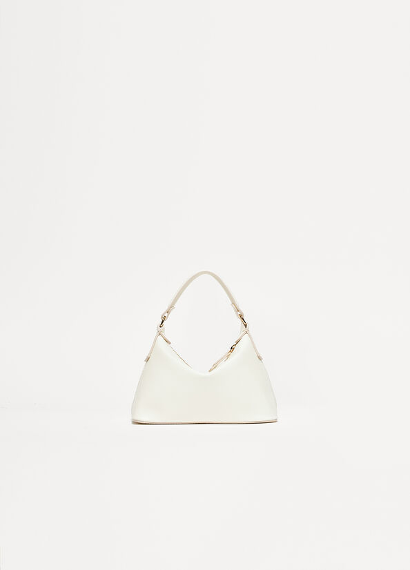 Bolsos Cruzados Liu Jo Cuero Mini Hobo Mujer Blancas | OSG-381246