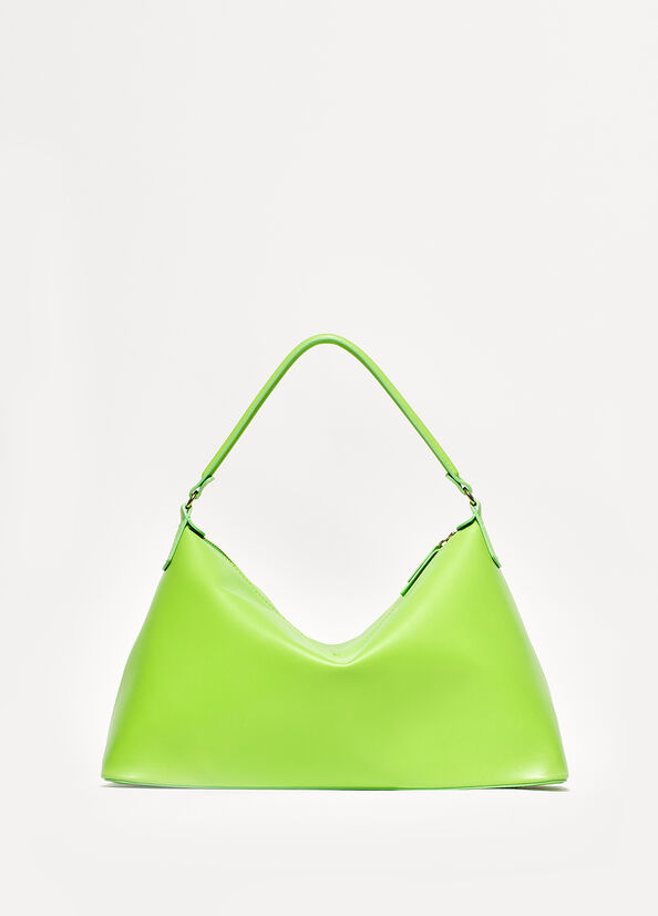 Bolsos Cruzados Liu Jo Genuine Cuero Large Hobo Mujer Verde Claro | WZG-836015