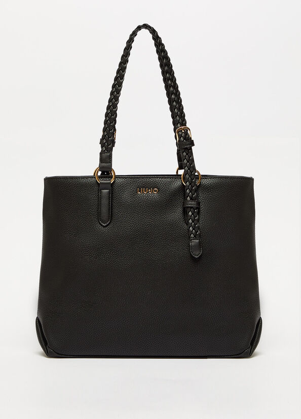 Bolsos Shopper Liu Jo Eco-Friendly Mujer Negras | BTA-673804