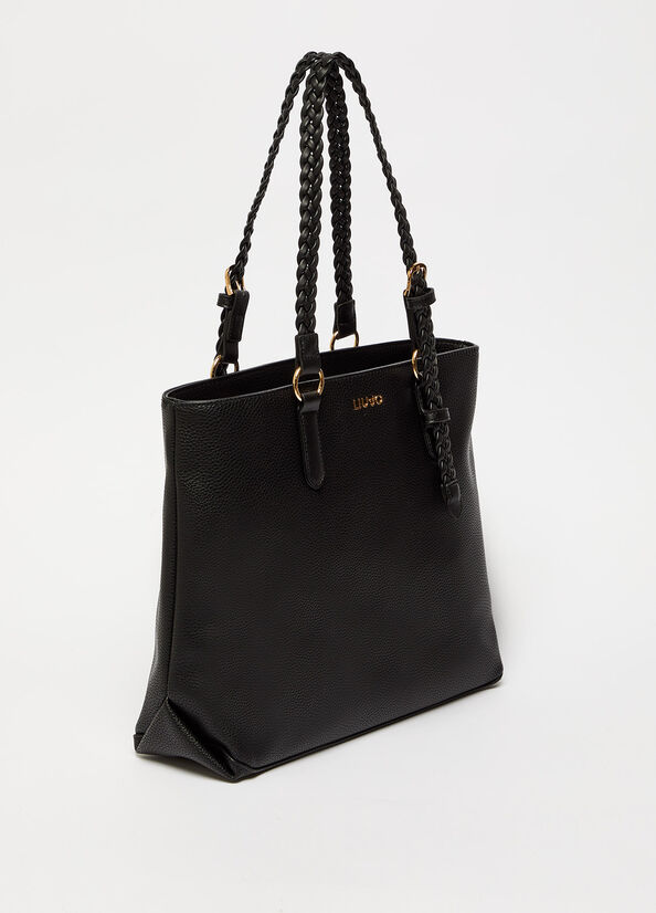 Bolsos Shopper Liu Jo Eco-Friendly Mujer Negras | BTA-673804