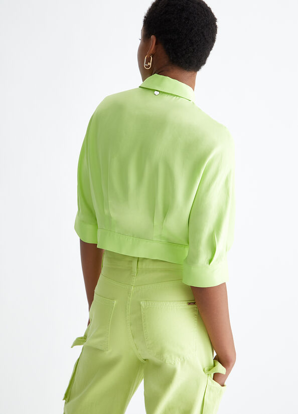 Camisas Liu Jo Eco-Friendly Mujer Verde | TYF-937801