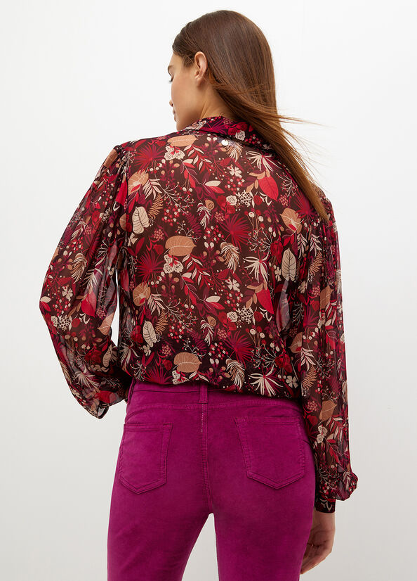 Camisas Liu Jo Printed Mujer Rosas | UWC-916783