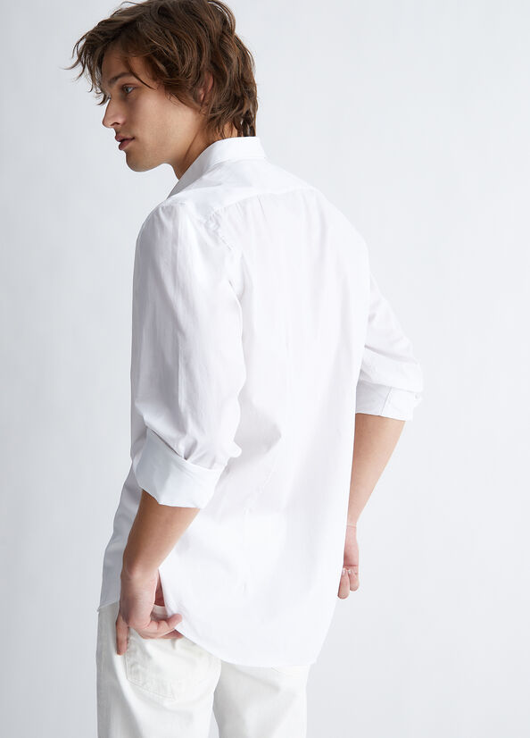 Camisas Liu Jo Slim Fit Hombre Blancas | WNY-321978