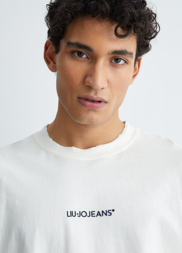 Camiseta Liu Jo Long-Sleeved Hombre Blancas | RXH-623819