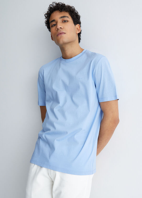 Camiseta Liu Jo With Logo Hombre Azules | IVN-307219