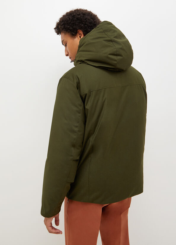 Chaquetas Liu Jo Acolchado With Hood Hombre Verde | JCX-975461