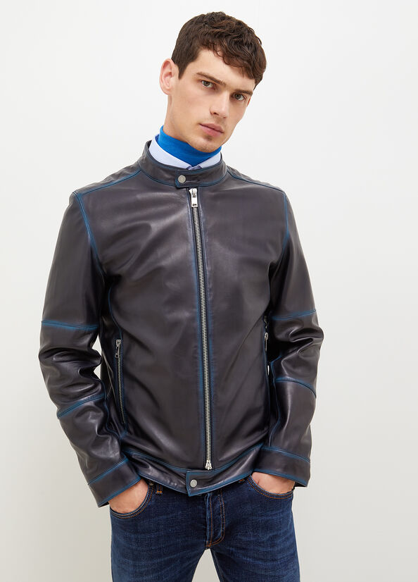 Chaquetas Liu Jo Ciclismo With Shades Hombre Negras Azules | ZLB-015497