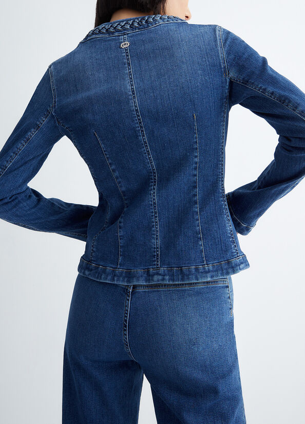 Chaquetas Liu Jo Denim Mujer Azules | KOJ-124976