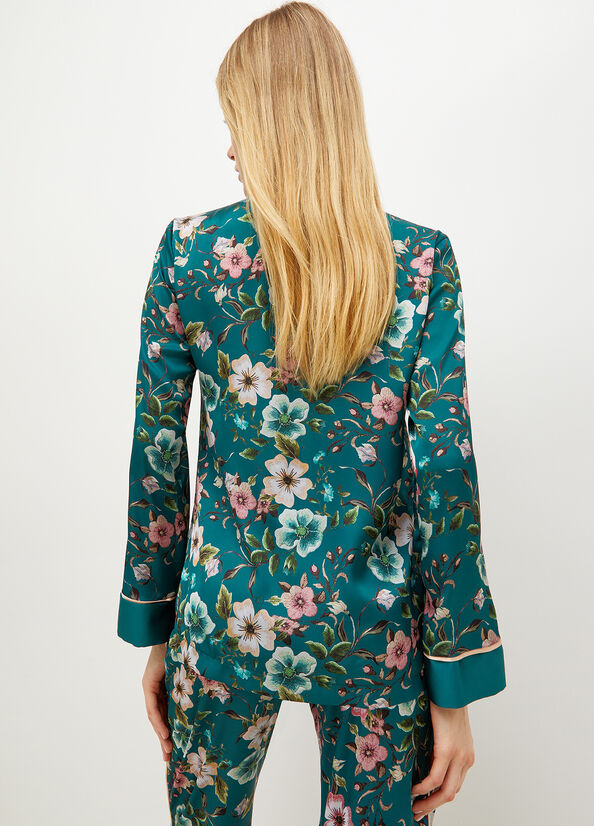 Chaquetas Liu Jo Floral Mujer Verde | JXR-618395