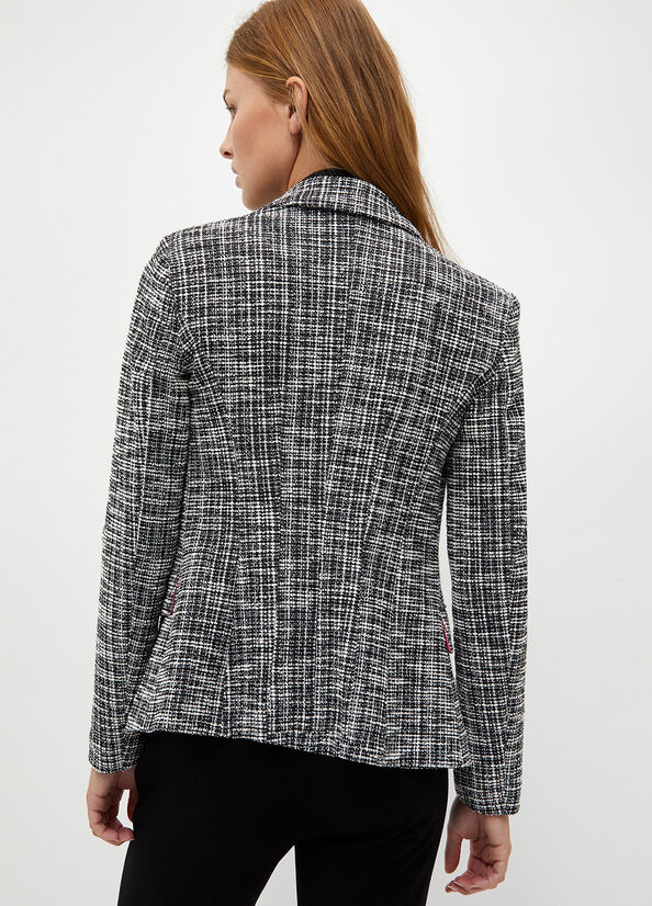 Chaquetas Liu Jo Mat Blazer Mujer Negras | REH-671259