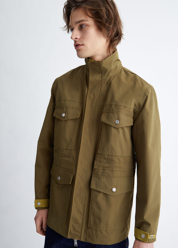 Chaquetas Liu Jo Military Green Field Hombre Verde | HES-759416