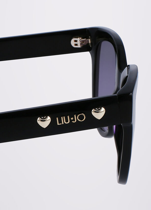 Gafas de Sol Liu Jo Acetate Mujer Negras | USJ-509268