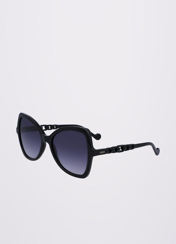 Gafas de Sol Liu Jo Butterfly Mujer Negras | WFS-596102