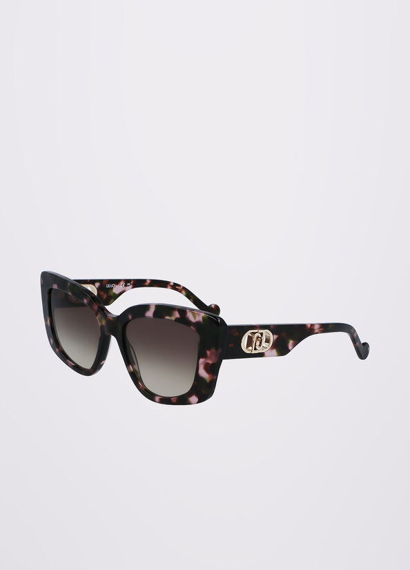 Gafas de Sol Liu Jo Rectangular Mujer Kaki | EKR-942836