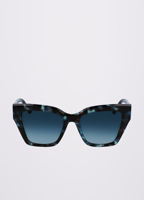 Gafas de Sol Liu Jo Rectangular Mujer Turquesa | CQP-932580