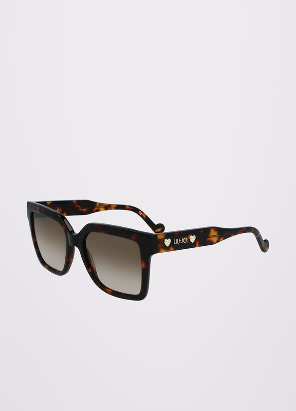 Gafas de Sol Liu Jo Squared Mujer Negras | YWD-179625