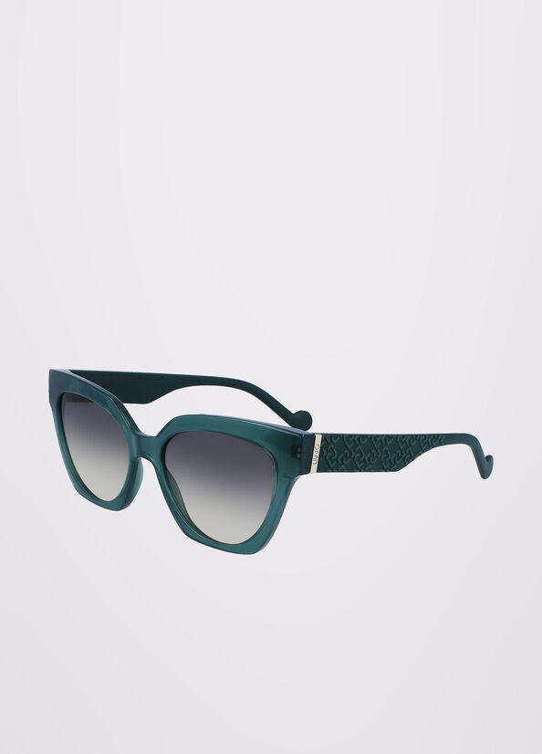 Gafas de Sol Liu Jo With 3d Pattern Mujer Verde Claro | KHL-701593