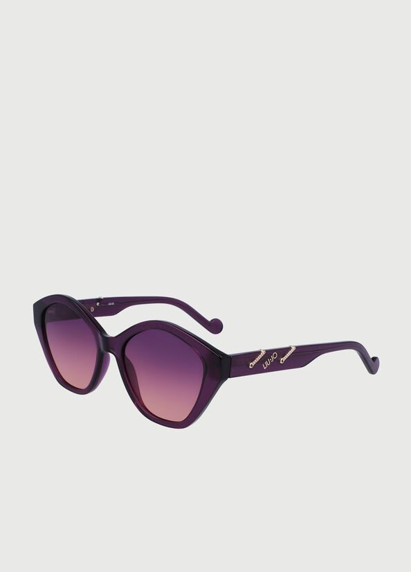 Gafas de Sol Liu Jo With Jewel Chains Mujer Moradas | EWP-621590