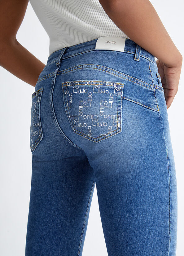 Jeans Skinny Liu Jo Bottom Up Mujer Azules | GWU-169875