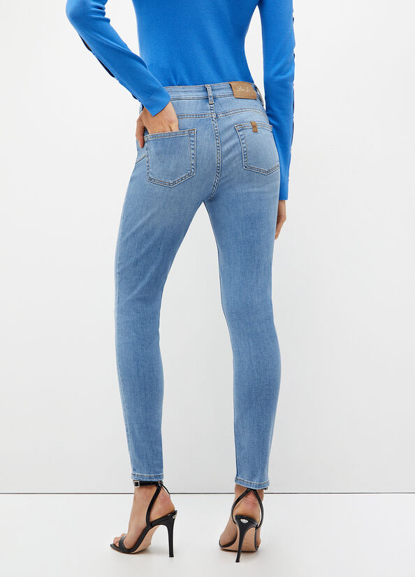 Jeans Skinny Liu Jo Bottom Up Mujer Azules | PCK-243597