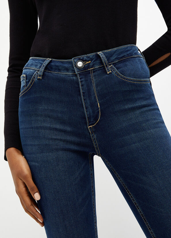 Jeans Skinny Liu Jo Bottom Up Mujer Azules Oscuro | TCW-804621