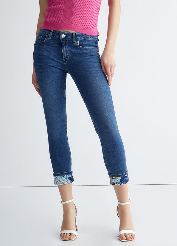 Jeans Skinny Liu Jo Bottom Up Mujer Azules | UBP-918306