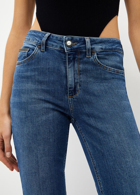 Jeans Skinny Liu Jo Bottom Up Mujer Azules Oscuro | YJD-739608