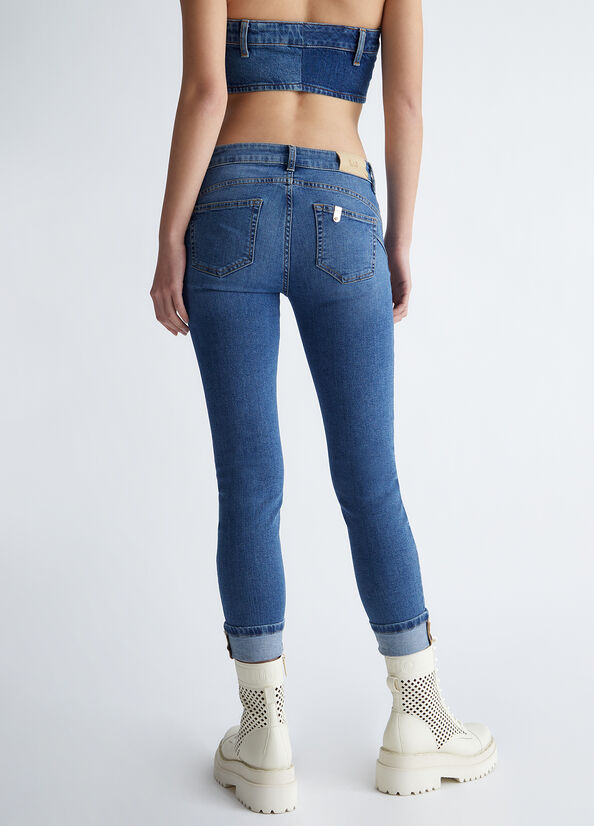 Jeans Skinny Liu Jo Bottom Up Mujer Azules | ZEO-691308