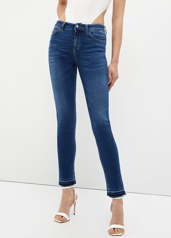 Jeans Skinny Liu Jo Eco-Friendly Mujer Azules Oscuro | LTD-356714