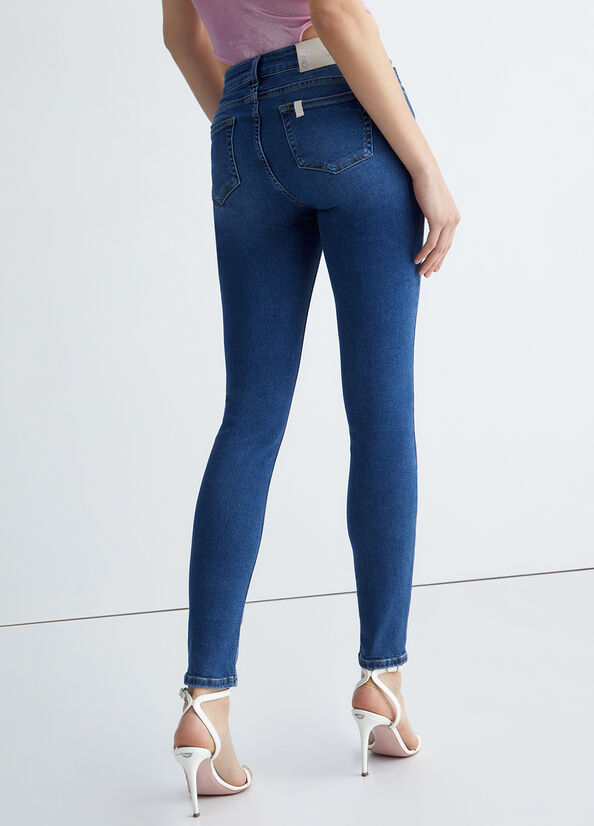 Jeans Skinny Liu Jo Eco-Friendly Mujer Azules | QBS-569823