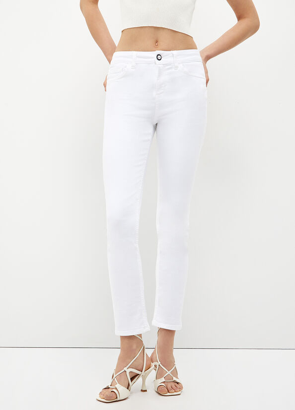 Jeans Skinny Liu Jo Eco-Friendly Mujer Blancas | GVN-217563