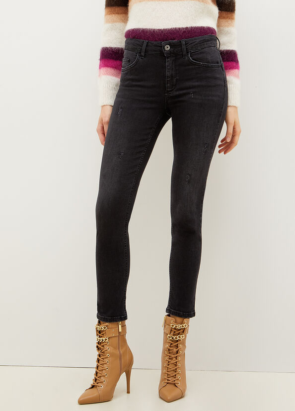 Jeans Skinny Liu Jo Eco-Friendly Mujer Negras | OJZ-604381