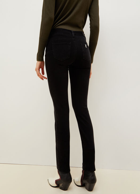 Jeans Skinny Liu Jo In Stretch Denim Mujer Negras | VZW-542016