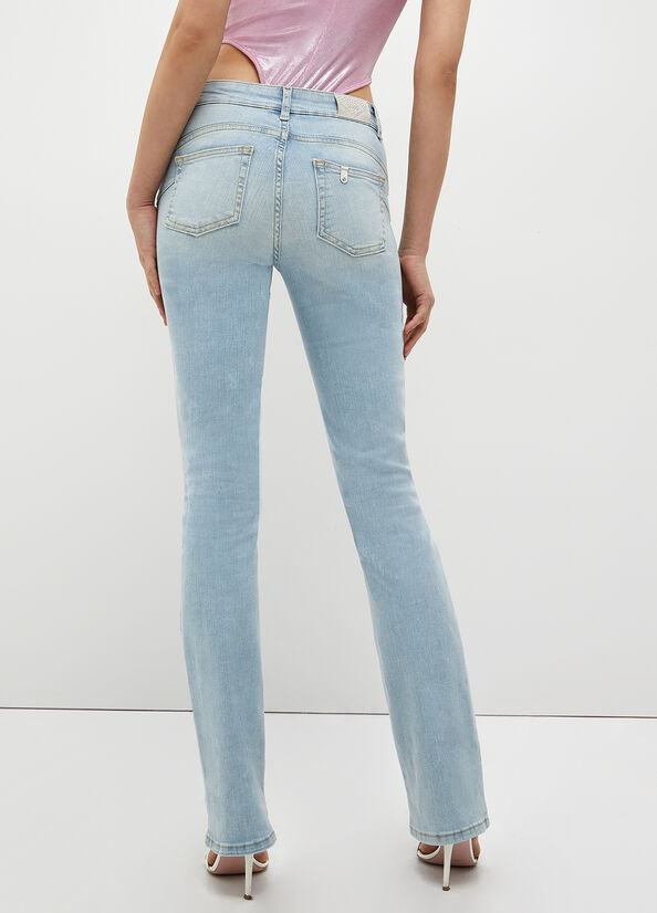 Jeans Skinny Liu Jo Stretch Denim Cut Mujer Azules Claro | NGW-138750