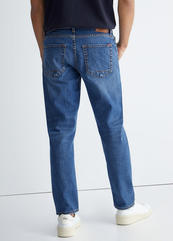 Jeans Skinny Liu Jo Tapered Hombre Azules | VBP-245783