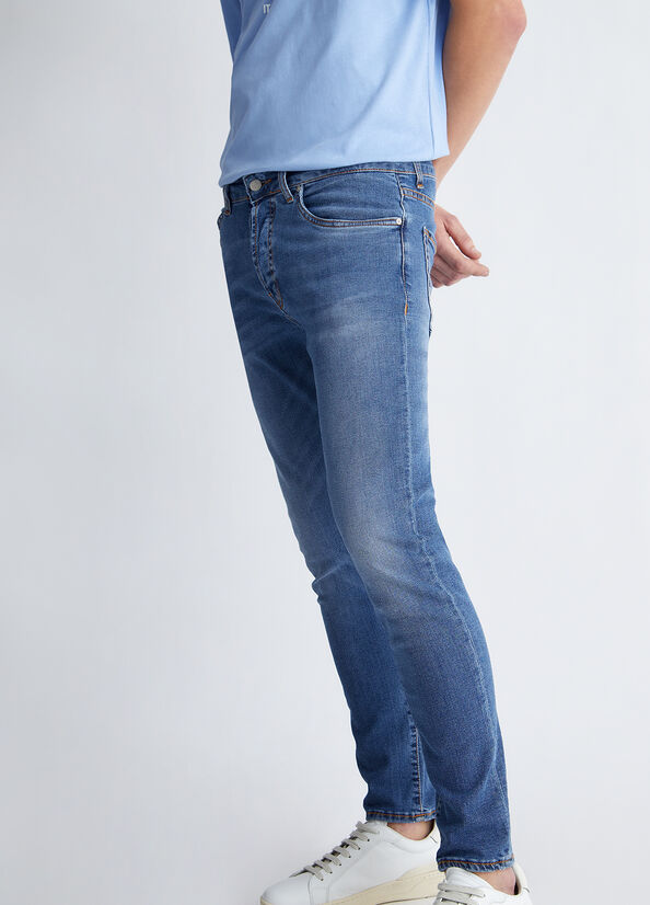 Jeans Skinny Liu Jo Twisted Hombre Azules | LYD-365029