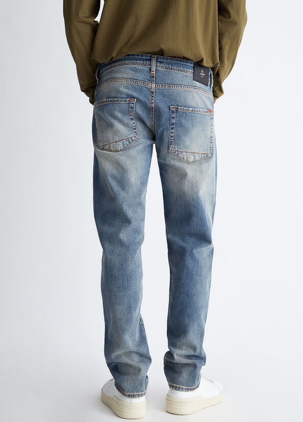 Jeans Skinny Liu Jo Worn Look Slim Hombre Azules | SHW-978620