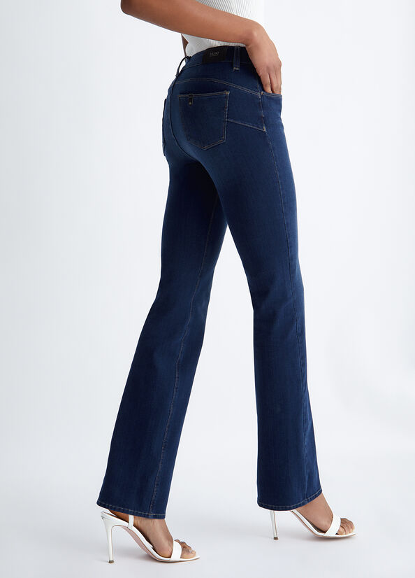 Jeans Skinny Liu Jo cut Bottom Up Mujer Azules Oscuro | KWC-786493